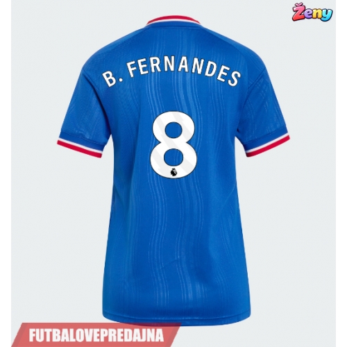 Lacne Ženy Futbalové dres Manchester United Bruno Fernandes #8 2026-27 Krátky Rukáv - Preč